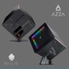 AZZA Regis 902 - Luxury Cube Case | Infinity RGB Panel | 3-Sided Tempered Glass | CNC Milled Aluminum Stand view 2