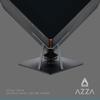 AZZA Regis 902 - Luxury Cube Case | Infinity RGB Panel | 3-Sided Tempered Glass | CNC Milled Aluminum Stand view 3
