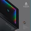 AZZA Regis 902 - Luxury Cube Case | Infinity RGB Panel | 3-Sided Tempered Glass | CNC Milled Aluminum Stand view 4
