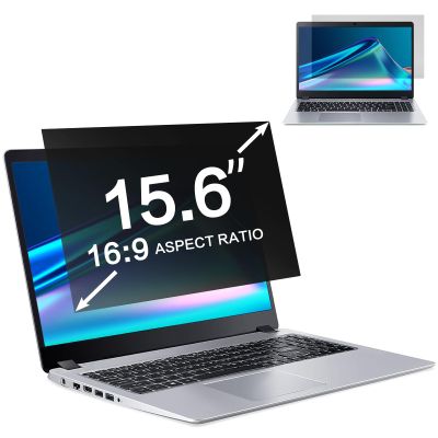 ZOEGAA 15.6 Inch Laptop Privacy Screen,Compatible with Lenovo ThinkPad HP Dell Xps Samsung Asus Acer brands,Removable 16:9 Widescreen Display laptop privacy screen 15.6 inch and Anti-Glare Protector