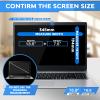 ZOEGAA 15.6 Inch Laptop Privacy Screen,Compatible with Lenovo ThinkPad HP Dell Xps Samsung Asus Acer brands,Removable 16:9 Widescreen Display laptop privacy screen 15.6 inch and Anti-Glare Protector view 2
