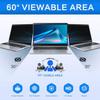 ZOEGAA 15.6 Inch Laptop Privacy Screen,Compatible with Lenovo ThinkPad HP Dell Xps Samsung Asus Acer brands,Removable 16:9 Widescreen Display laptop privacy screen 15.6 inch and Anti-Glare Protector view 3