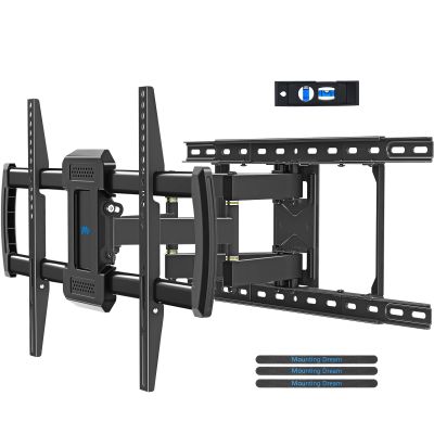 Mounting Dream TV Wall Mount for Most 42-84 Inch TVs, Full Motion Wall Mount Bracket with Articulating Arms , Max VESA 600x400mm , Up to 100LBS , Fits 16" , 18" , 24" Studs
