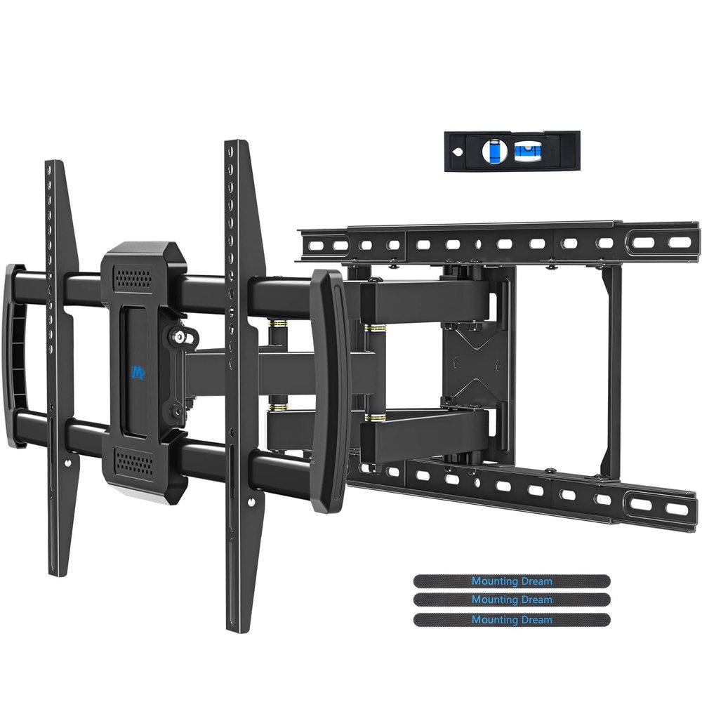 Mounting Dream TV Wall Mount for Most 42-84 Inch TVs, Full Motion Wall Mount Bracket with Articulating Arms , Max VESA 600x400mm , Up to 100LBS , Fits 16" , 18" , 24" Studs
