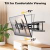 Mounting Dream TV Wall Mount for Most 42-84 Inch TVs, Full Motion Wall Mount Bracket with Articulating Arms , Max VESA 600x400mm , Up to 100LBS , Fits 16" , 18" , 24" Studs view 4