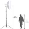 EACHSHOT 2-Pack Light Stand Kit, 2.8m Stainless Steel Heavy Duty with 1/4" to 3/8" Adapter for SL60W VL150W SL150W AD600BM MS300, Studio Softbox, Monolight, and Other Photographic Equipment view 2