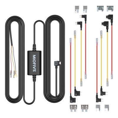 Miofive Dash Cam Hardwire Kit, 11.5ft Micro USB Hard Wire Kit for Dashcam with Fuse Kit, Enables Parking Mode, Low Voltage Protection for Dash Cameras