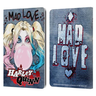 Head Case Designs Officially Licensed Batman DC Comics Bubblegum Harley Quinn Graphics Leather Wallet Case Compatible with Kindle Paperwhite 1/2 / 3