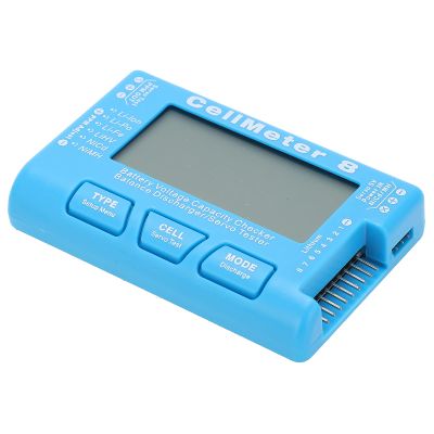 Battery Capacity Checker,CellMeter8 Multifunctional LCD Battery Capacity Checker Backlight Voltage Servo Tester