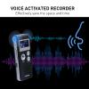 Digital Voice Recorders 8GB Audio Recorder Voice Activated Recorder for Lectures, Meetings, Interviews Recording Device with Microphone USB Cable, MP3 Player (8GB view 2