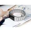 Mtozon Bling Bands Compatible with Fitbit Charge 6/Charge 5, Dressy Metal Bracelet Luxurious Rhinestone Replacement Wristband for Women, Silver view 4