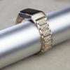 Mtozon Bling Bands Compatible with Fitbit Charge 6/Charge 5, Dressy Metal Bracelet Luxurious Rhinestone Replacement Wristband for Women, Soft Gold view 4