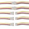 10Pairs JST XH 2.54mm 4Pins Connector, 2.54mm Pitch Female and Male JST Connection Plug Header Expansion Wire with 200mm 26AWG Cable view 1