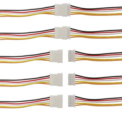 10Pairs JST XH 2.54mm 5Pins Connector, 2.54mm Pitch Female and Male JST Connection Plug Header Expansion Wire with 200mm 26AWG Cable