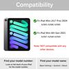 Keyboard Case for iPad mini 7th Generation (A17 Pro) 2024 / 6th Gen 2021 8.3 Inch [Magnetic Detachable Wireless Keyboard][Support 3 System] Flip Stand Case with Pencil Holder, Pink view 2