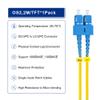 FLYPROFiber- 2M OS2 SC to LC Fiber Patch Cable | Length Options: 1m-50m, 1G/10G Single Mode Duplex 9/125um SMF Fiber Optic Cable Cord LSZH 2Meter(7ft) view 4