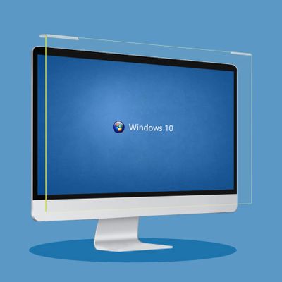 WLWLEO 24 Inch Blue Light Screen Protector for Eye Protection, Anti Blue Light|Anti UV|Scratch Resistance Screen Filter Hanging Protector Panel for Desktop Computer PC Monitor,24 "540355mm