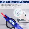 USUPERINK 5 Pack Compatible for Dymo 3D Plastic Embossing 12mm White on Red/Green/Blue/Yellow/Black Label Tape Set 1/2'' x 9.8' for Organizer Xpress, Office Matte II, Magazine Maker,Motex Label Maker view 4