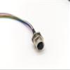 10pcs M12 8pin Female Connector A-Code Panel Receptacle Back Mount Connector Straight Soldering Type with Thread Locking with 50CM Length Single Wires Female 8pin M12 Connector view 4