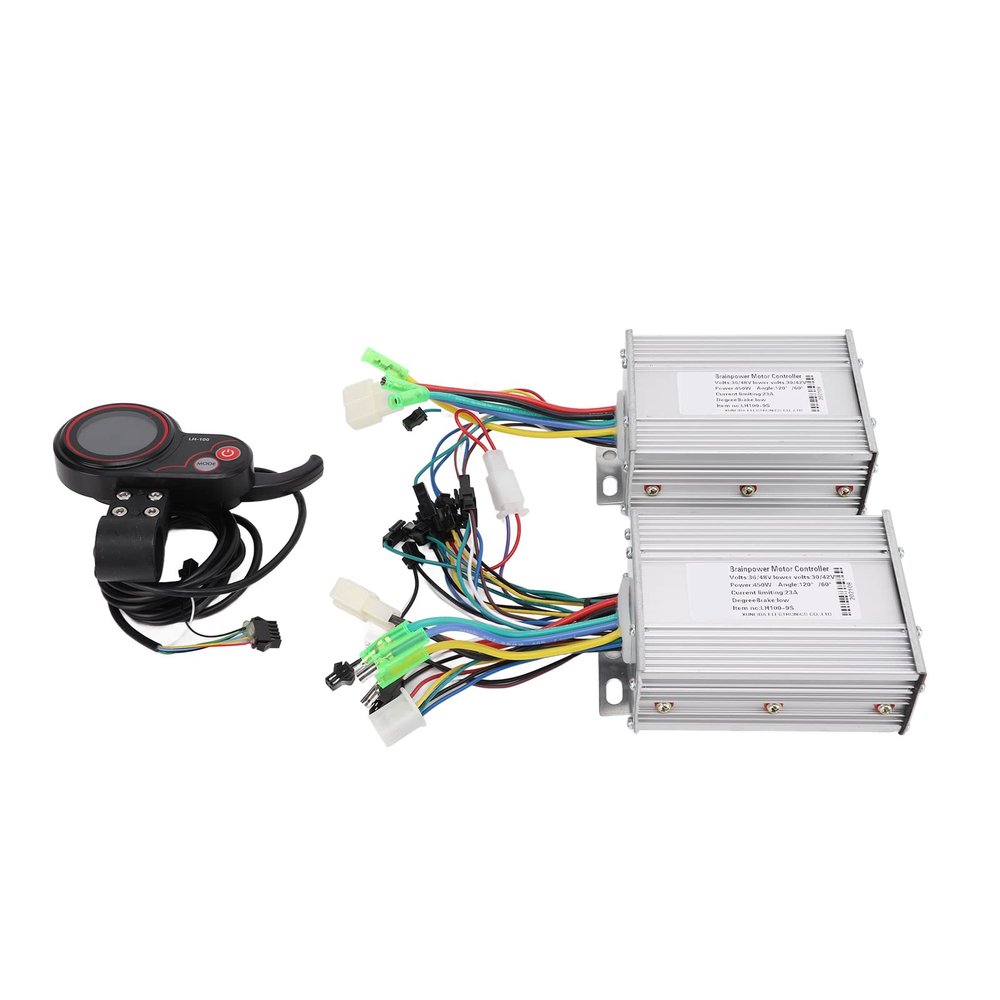 VBESTLIFE 36/48V 450W Electric Brushless Controller, LH100 Color LCD Screen Display Dual Drive Controller Kit for Electric Scooter