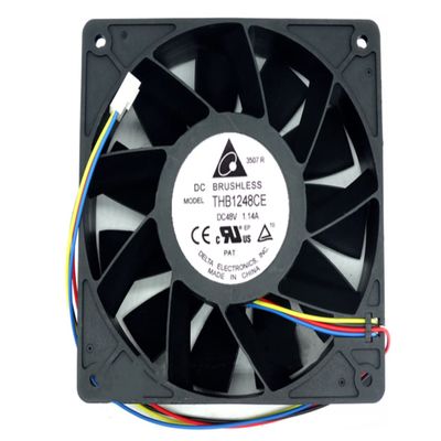 THB1248CE Delta 120x120x38mm 48V 1.14A 3200RPM 129.96CFM 4-Wire Cooling Fan