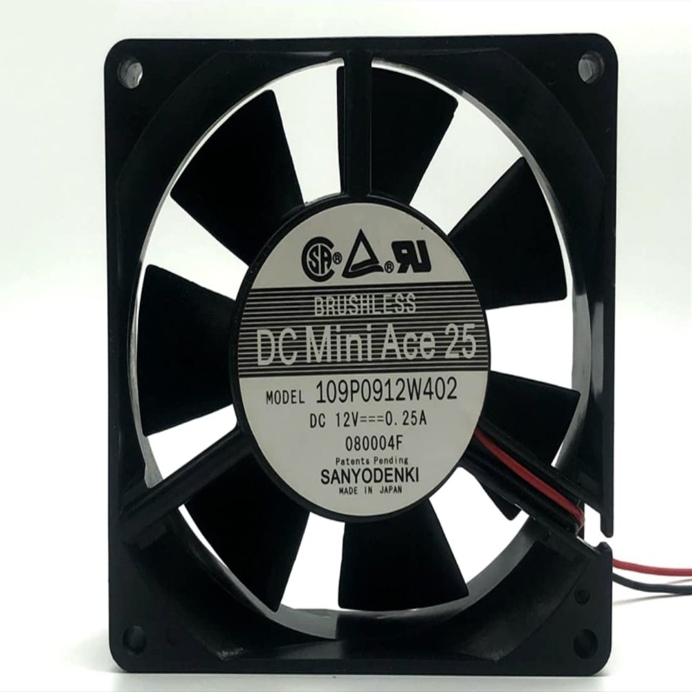 109P0912W402 9025 12V 0.25A 9CM 2-Wire Cooling Fan