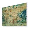 DesignQ Abstract Chandelier In The Form of Balls I - Modern Print on Natural Pine Wood view 1