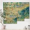 DesignQ Abstract Chandelier In The Form of Balls I - Modern Print on Natural Pine Wood view 4