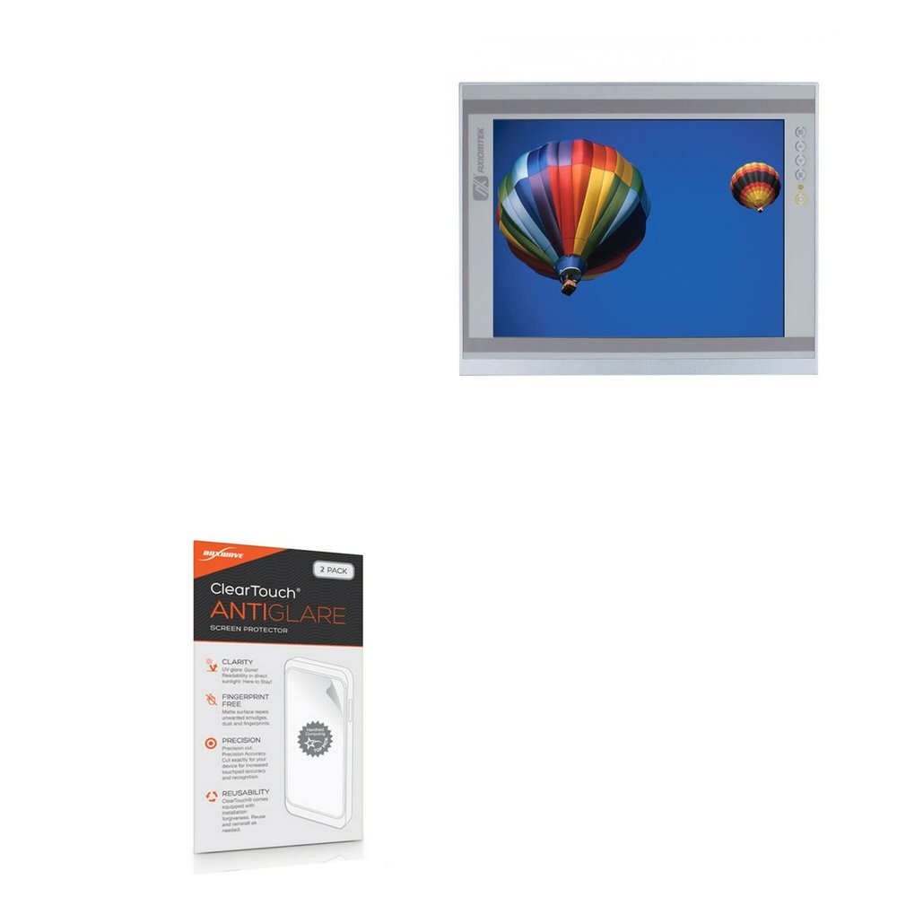 BoxWave Screen Protector Compatible with Axiomtek P6191 - ClearTouch Anti-Glare (2-Pack), Anti-Fingerprint Matte Film Skin