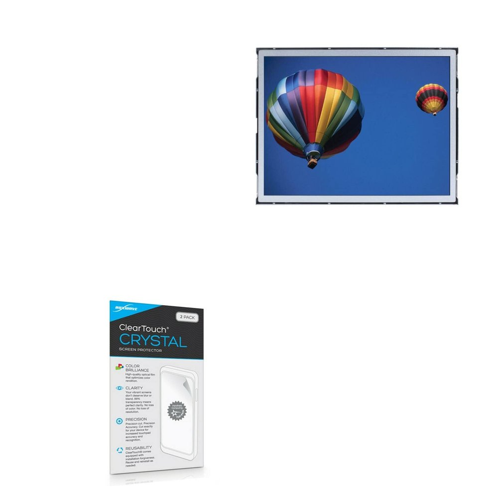 BoxWave Screen Protector Compatible with Axiomtek P6121O - ClearTouch Crystal (2-Pack), HD Film Skin - Shields from Scratches