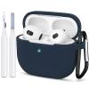 ATUAT Compatible with AirPods 3 Case, Protective Silicone Cover for AirPods 3rd Generation Case 2021, Wireless Charging - Dark Blue view 1