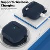 ATUAT Compatible with AirPods 3 Case, Protective Silicone Cover for AirPods 3rd Generation Case 2021, Wireless Charging - Dark Blue view 3