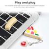 64GB USB Flash Drive Pizza-Shaped, BorlterClamp Novelty USB Drive Thumb Drive Memory Stick for External Data Storage view 3
