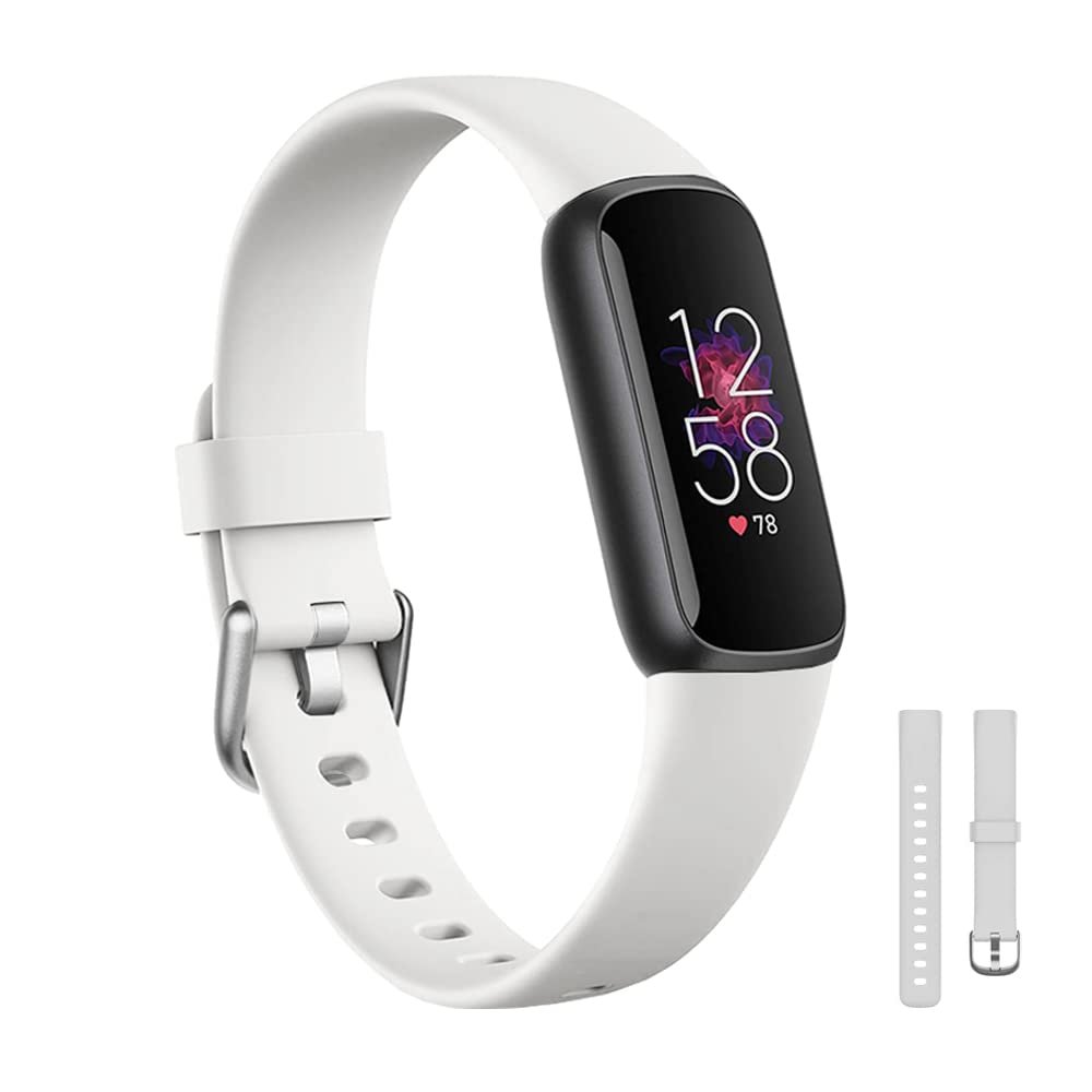 White Replacement Bands Compatible with Fitbit luxe Watch Band Strap Bracelet for Men Women -Classic & Special Edition Adjustable Sport Wristbands -Small Size Women Slim Bands