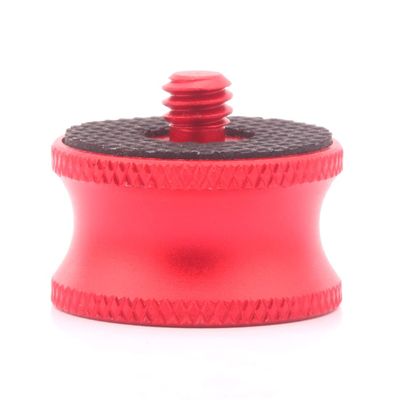 BGNing 1x 3/8 Female to 1/4 Male Adapter Screw Camera Tripod Ball Head Monopod Flash Light Stand Mount Accessory (Red)