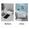 Changsuo Wall Mount Cable Management Box LargeCable Organizer Box for Extension Cord Power Stripe Surge Protector Wire Management Concealer Organizer Cover Hider for Desktop (Large, White) view 3