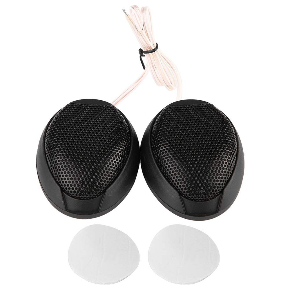 Car Speaker 10W Round Adhesive-Backed Loudspeaker for Vehicles Universal Fit Tweeter