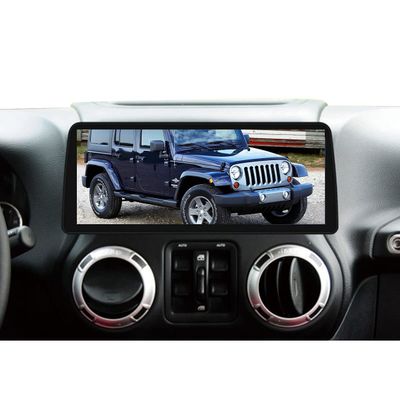 ZWNAV 12.3 inch 1920x720 Resolution Touch Screen Car Radio Stereo for Jeep Wrangler JK 2011-2017 Android Auto Replacement Multimedia Player GPS in-Dash Navigation Head Unit Octa core 6GB 128GB