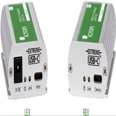 Icron 3251C-10-PL 1-Port USB 3-2-1 Type-C 10-Meter Extender