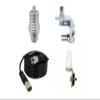 CB RADIO SUPPLY Stainless Steel Install Kit for 102 Inch Whip CB Ham Antenna - 18ft RG58 Coax - Heavy Duty Pot Belly Barrel Spring - 3 Way Stainless Steel Mirror Mount - Tie Down Clip view 1