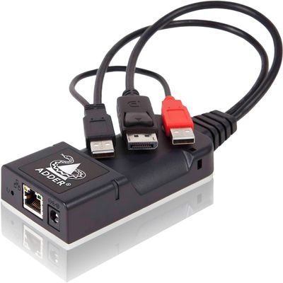 Adder ALIF101T-DP AdderLink Infinity CAM - USB/DP; High Performance ZeroU IP KVM Dongle for Extension or Matrix of Video, Audio and USB Over a Single Cable; Low Power Consumption
