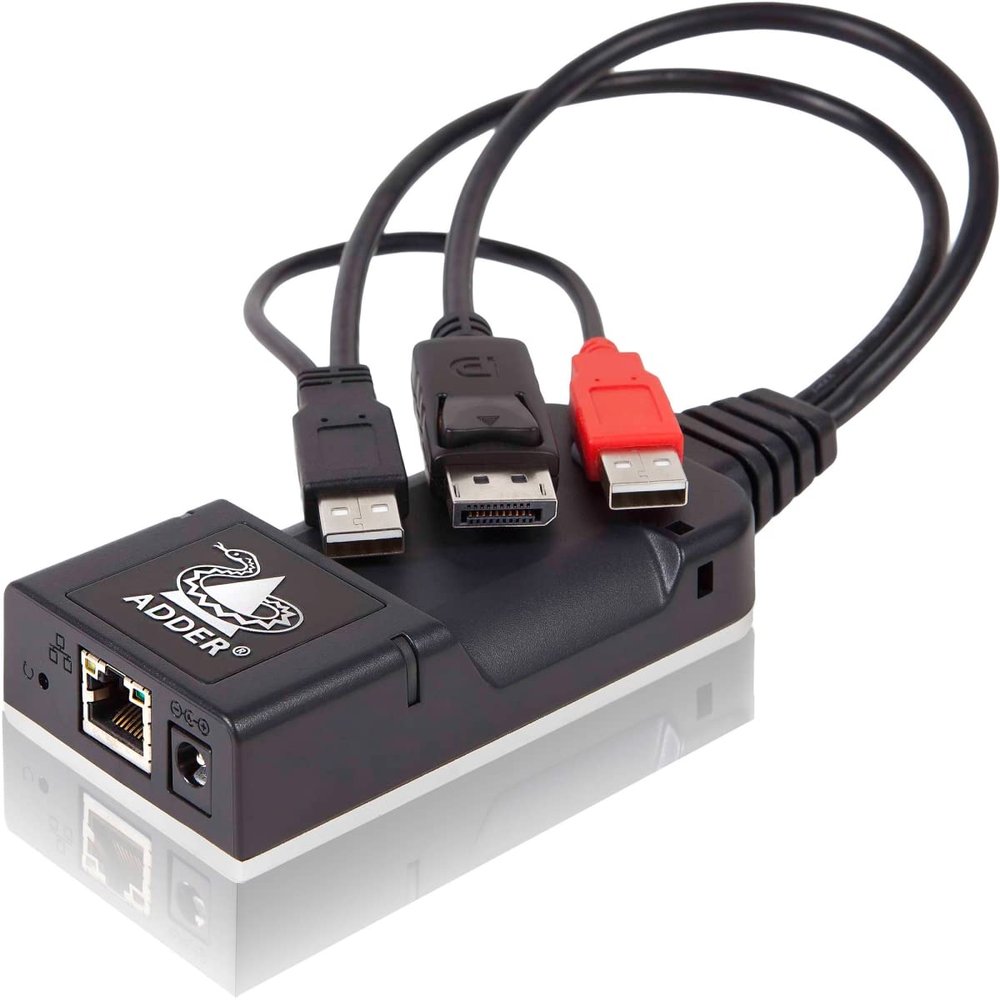 Adder ALIF101T-DP AdderLink Infinity CAM - USB/DP; High Performance ZeroU IP KVM Dongle for Extension or Matrix of Video, Audio and USB Over a Single Cable; Low Power Consumption