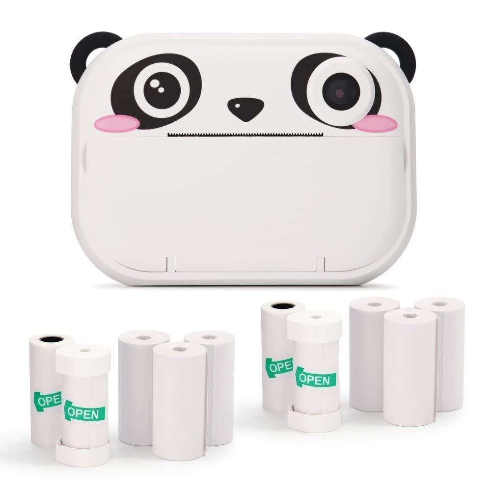 Kidamento Instant Print Kids Digital Camera & Camcorder with Selfie, WiFi & App, Scavenger Hunt Photobook, 16GB Memory Card - Model P Bundle 1 Camera 2 Refills