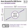 Elite Screens Aeon AcousticPro UHD 165-INCH Diag. 16:9, 4K Home Theater Fixed Frame Edge Free Projection Sound Transparent Perforated Weave Projection Screen, AR165H2-AUHD view 3
