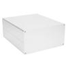 Silver Aluminum Electronic Enclosure Project Box, PCB Circuit Board DIY Case Reinforced Split Body for Audio Amplifier DIY Power Supply Signal Amplifier, 7.08"x 6.29"x 3.15" / 180 x 160 x 80mm view 1