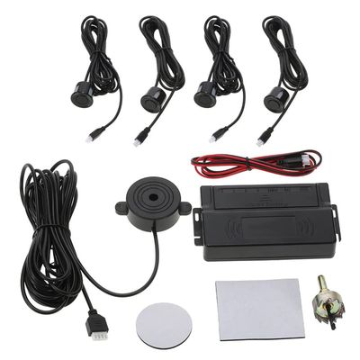 Car Auto 4-Sensor Parking Radar Kit Reverse Radar Alarm System Car Reverse Parking Radar System(Sound Alert)