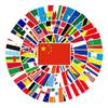 105 Pack National Flag Stickers Water Bottles Laptop Car Phone Guitar Skateboard Computer Aesthetic Country Map Vinyl Sticker Waterproof Cute Trendy Decals for Girls Teens Boys Adults view 1