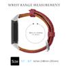 Genuine Leather Bands Compatible with Fitbit Charge 5 Watch Band for Women Adjustable Wristbands Quick Release Strap Replacement Band for Fitbit Charge 5 (Red) view 3