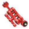 BGNing Articulating Magic Arm Double 1/4 Ball Head Connect Adapter Crab Clamp 3/8 Mount for Lights Field Monitor Camera Stand Bracket (Red) view 2