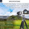 Carbon Fiber Tripod-INNOREL GT284C Professional Compact Tripod for DSLR Camera Heavy Duty Stand with Low Gravity Center Ball Head Special-Shaped Center Column 1.14in/29mm Tube Max Load 44lbs/20kg view 2